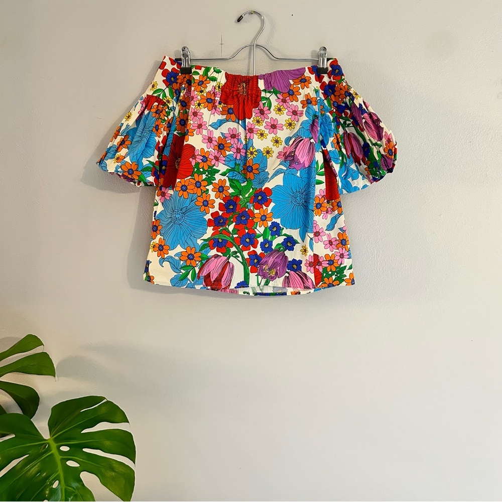 H&M Floral Off-Shoulder Top - Multicolor - Picture 5 of 6